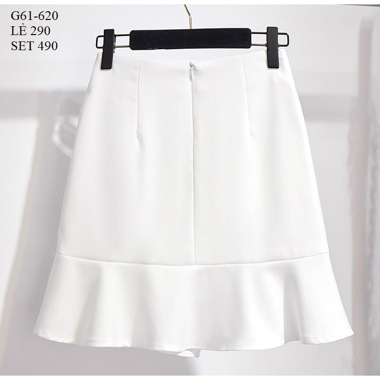 SET ÁO SƠ MI KÈM CHÂN VÁY CAO CẤP