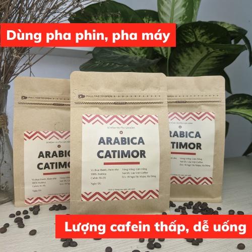 Cà Phê Arabica Catimor cafe rang mộc nguyên chất thơm ngọt vị chua cam ít đắng phù hợp pha máy mix pha phin