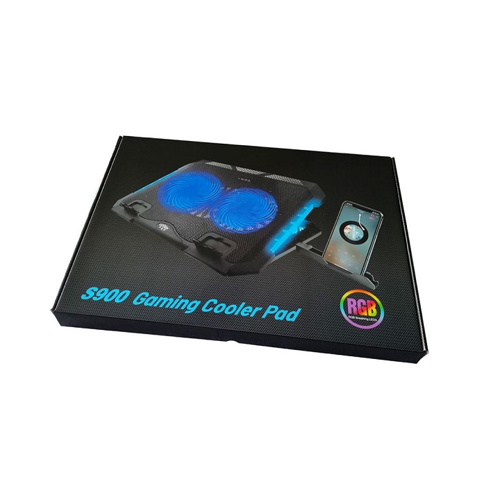 ĐẾ TẢN NHIỆT LAPTOP S900 2 FAN RGB - JL