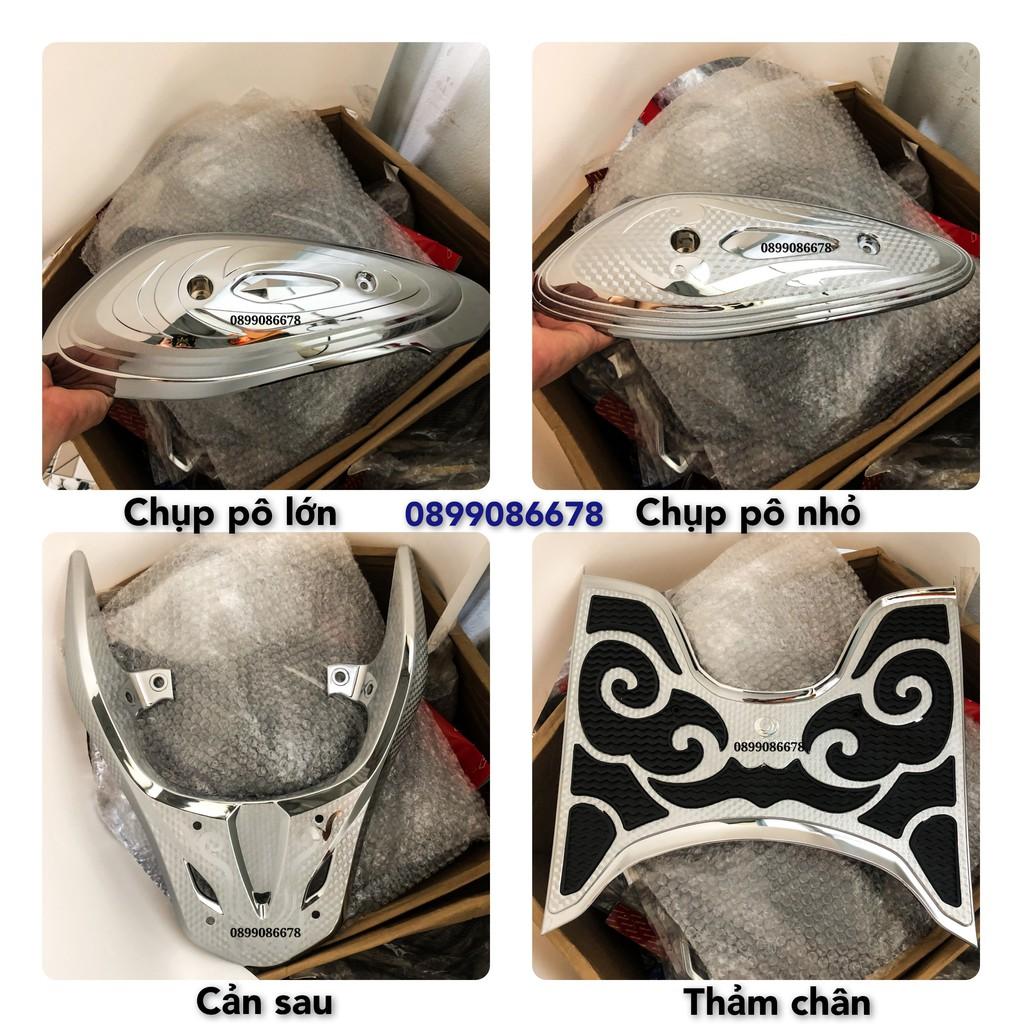 Phụ kiện ốp Dành Cho xe SH Mode 2020, 2021 full bộ Crom, Chrome - Combo Ốp trang trí và bảo vệ SHMode