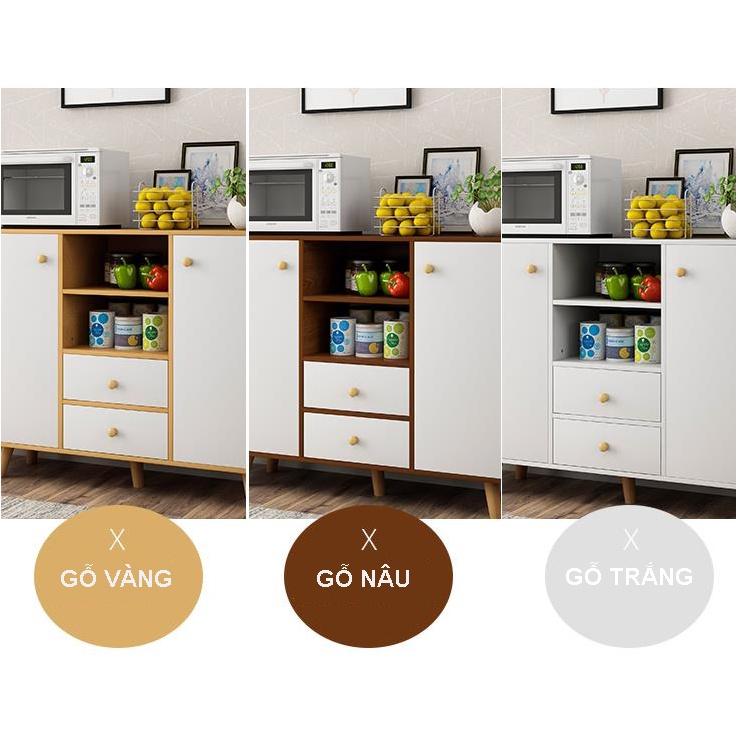 Kệ tủ bếp KB07-2 để nồi cơm điện lò nướng để lò vi sóng đồ nhà bếp loại tốt mã gỗ MDF lõi xanh chống ẩm chống nước