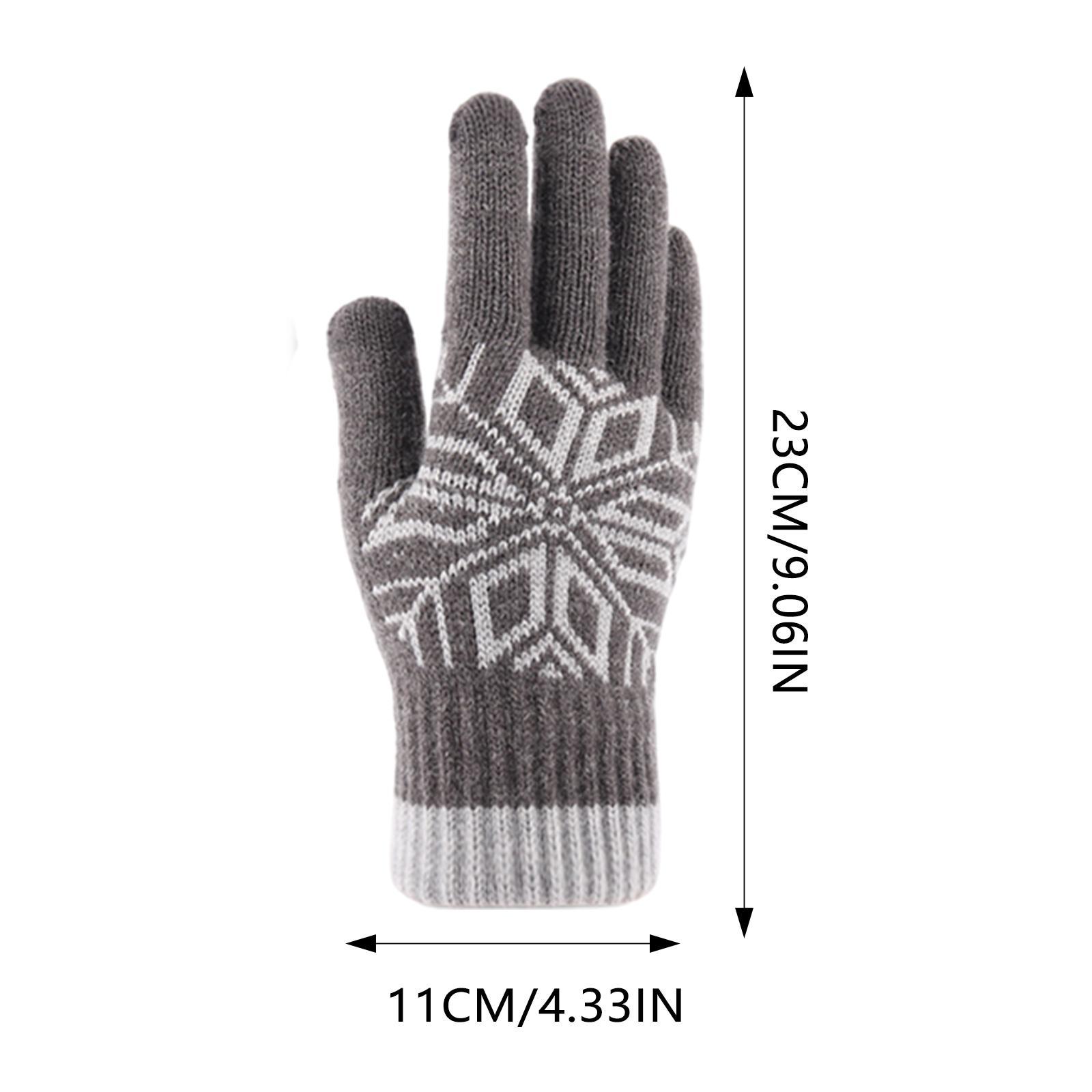 Winter Warm Gloves Touch Screen Mitten Texting Gloves for Skiing