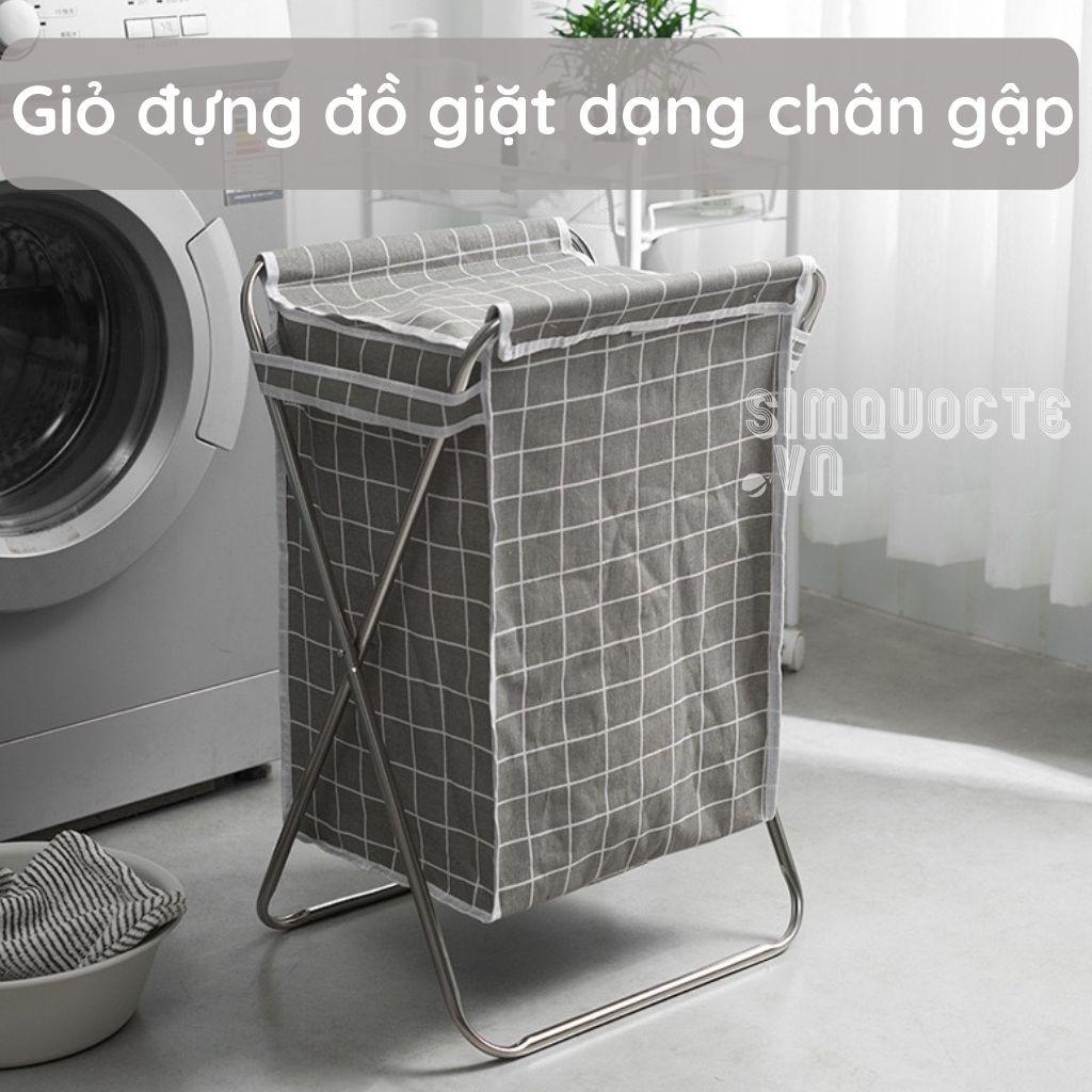 Giỏ đựng quần áo giặt có nắp đậy