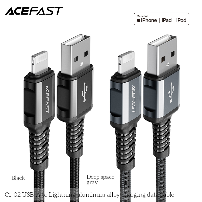 Cáp Sạc Acefast Lightning 1.2m C1-02 - Hàng Chính Hãng