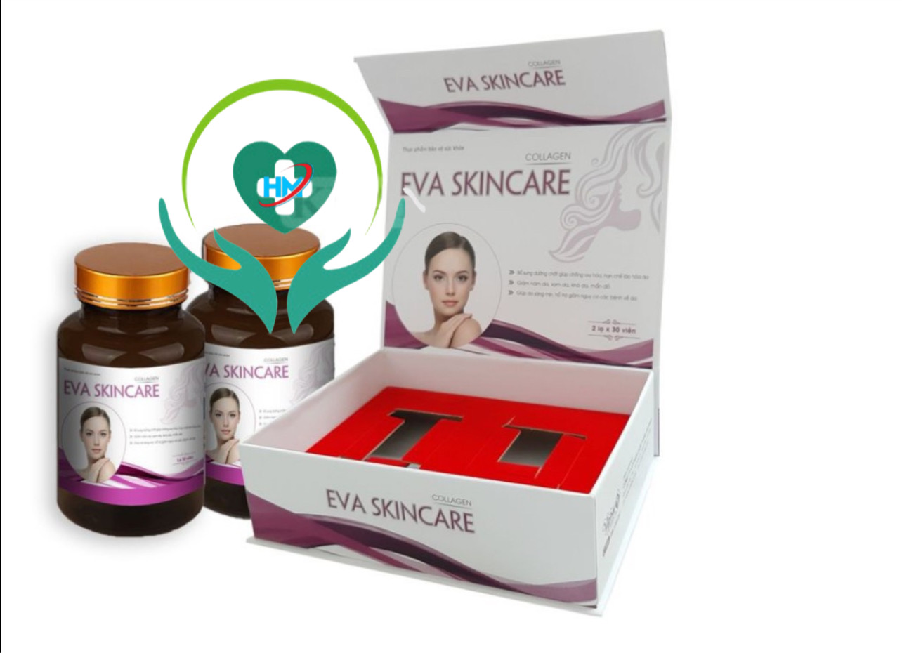 Viên uống đẹp da Eva Skincare Vinapharco, hộp 60v, trắng da, hạn chế lão hoá
