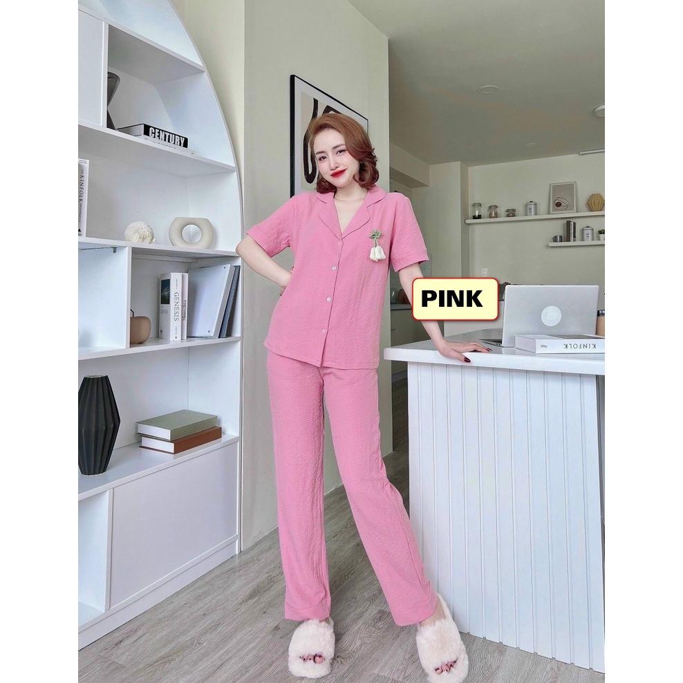 BỘ PYJMA VẢI XỐP NỮ.