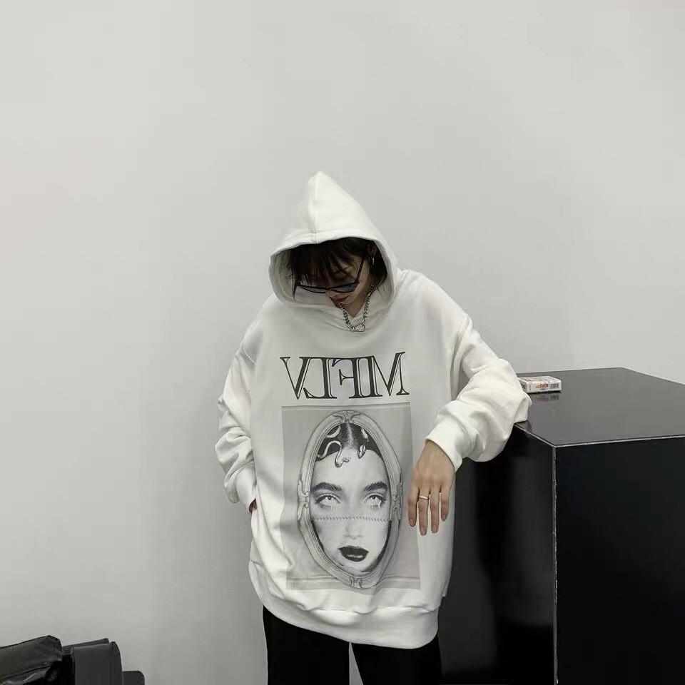 #Được Kiểm Hàng TrướcÁo nỉ hoodie MFLV trắng form rộng - HÀNG SIÊU CẤP