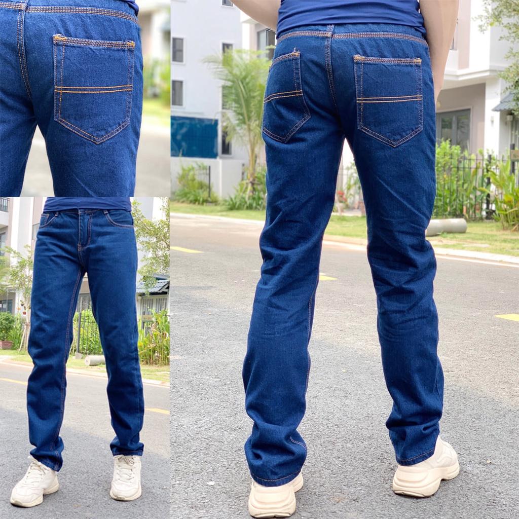 Quần Jean Nam Ống suông 03 màu cơ bản, form chuẩn đẹp size từ 50-90kg Jean002