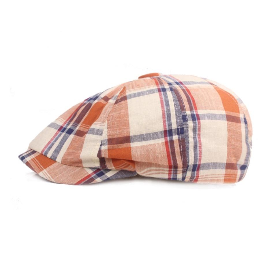 British Style Newsboy Cap Fashion Plaid Beret Hats Vintage Brand New Octagonal Flat Cap Men Women Sports Casual Beret Hats