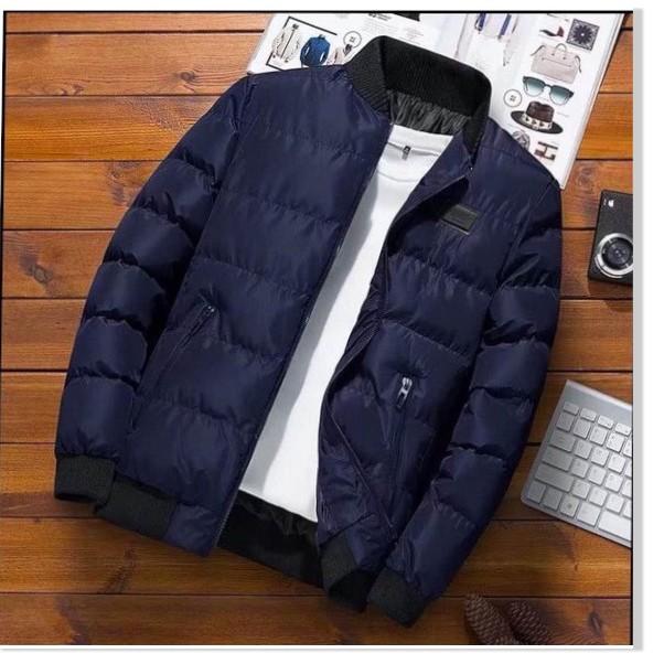 ÁO KHOÁC PHAO NAM TRẦN BÔNG BA LỚP THỜI TRANG HÀN TINH TẾ KME FASHION