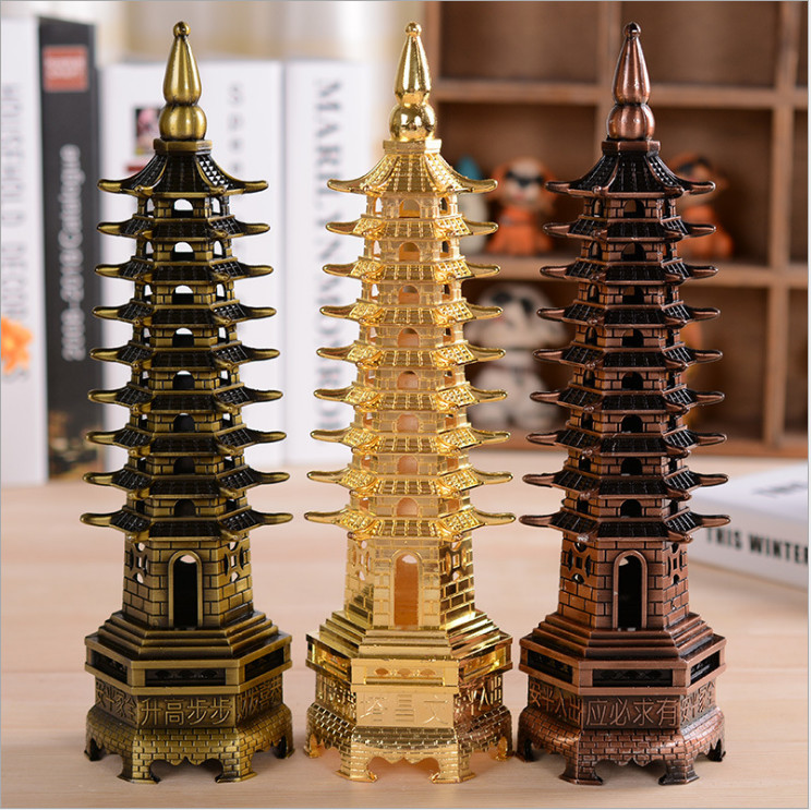 Mô hình Tháp Văn Xương 9 tầng trang trí biểu tượng thăng tiến trên con đường học hành, công danh, sự nghiệp - vật dụng trang trí phong thủy