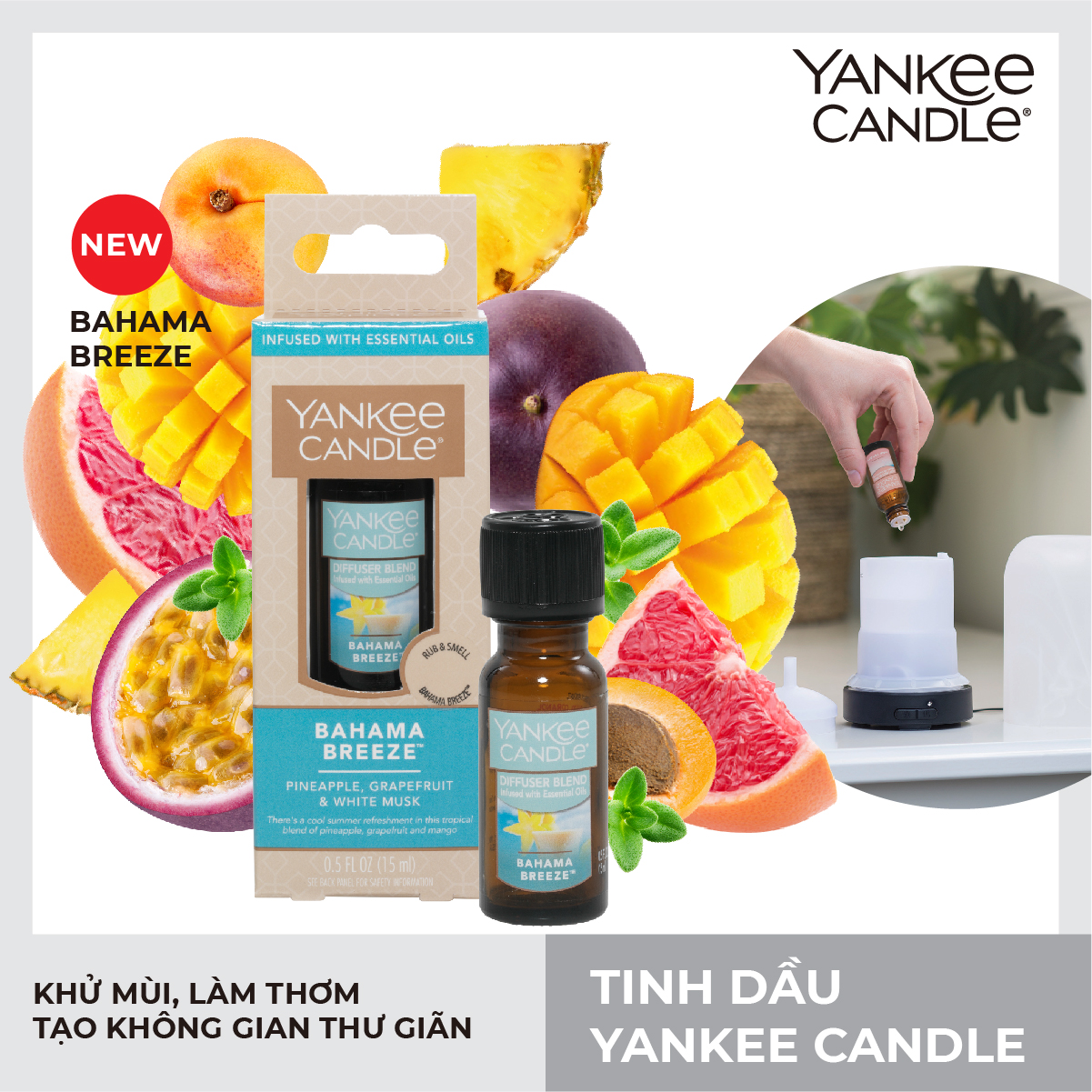 Tinh dầu Yankee Candle - Bahama Breeze (15ml)