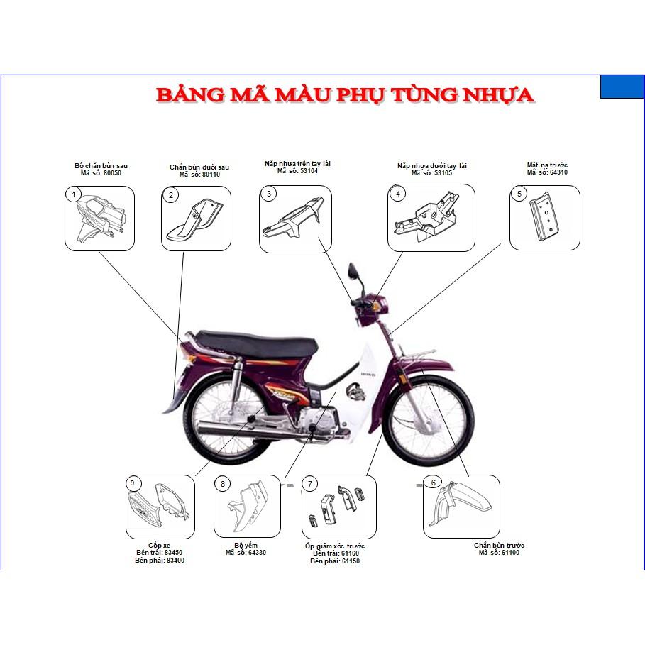 BỘ NHỰA DÀNH CHO SUPERDREAM 100 ( 14 CHI TIẾT CẢ YẾM )