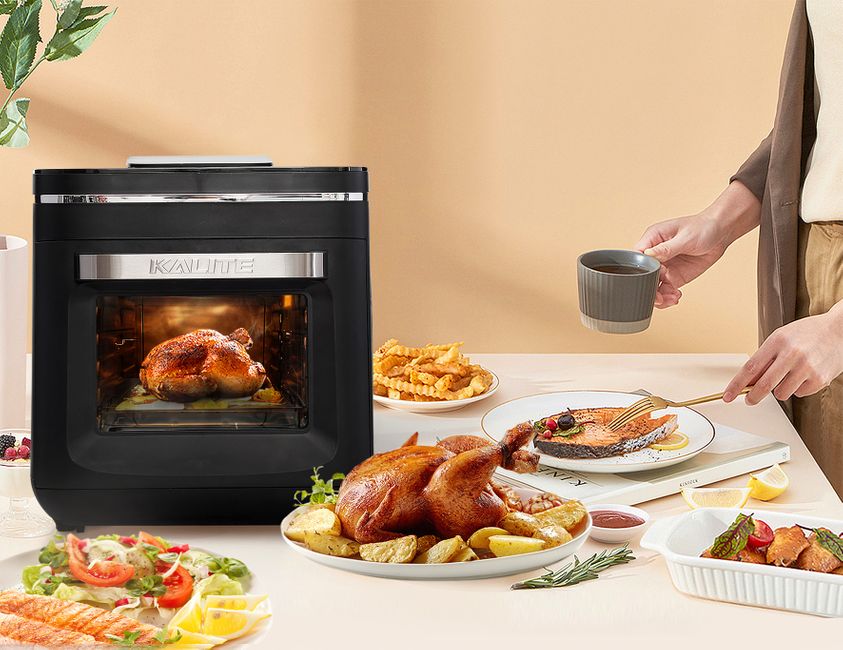 Nồi Chiên Không Dầu Kết Hợp Hấp Kalite Steam X - Công Suất 1700W, Dung Tích 15L - Hàng Chính Hãng