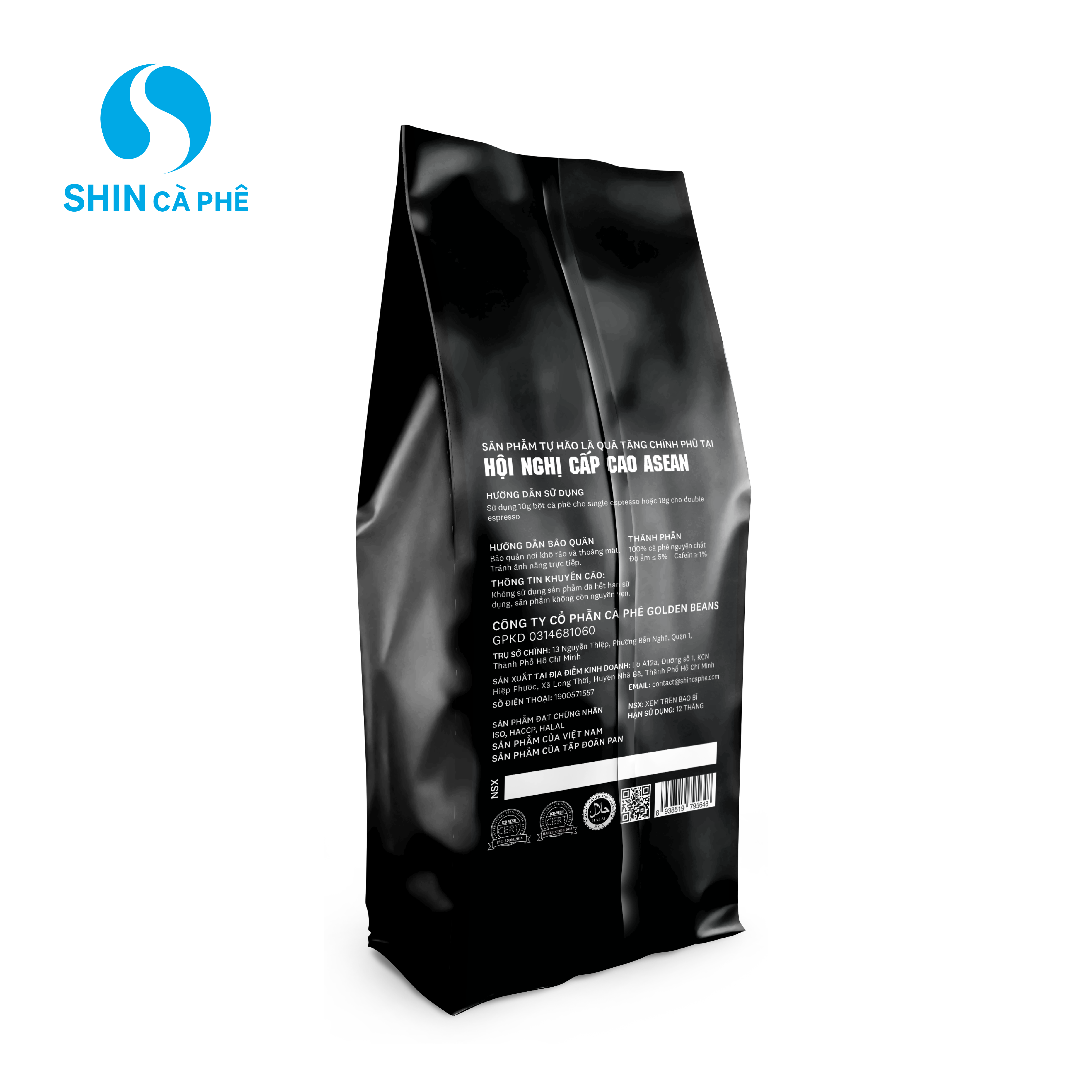 Cà Phê Nguyên Chất Pha Máy SHIN Cà Phê - Espresso Classico 1Kg Hạt