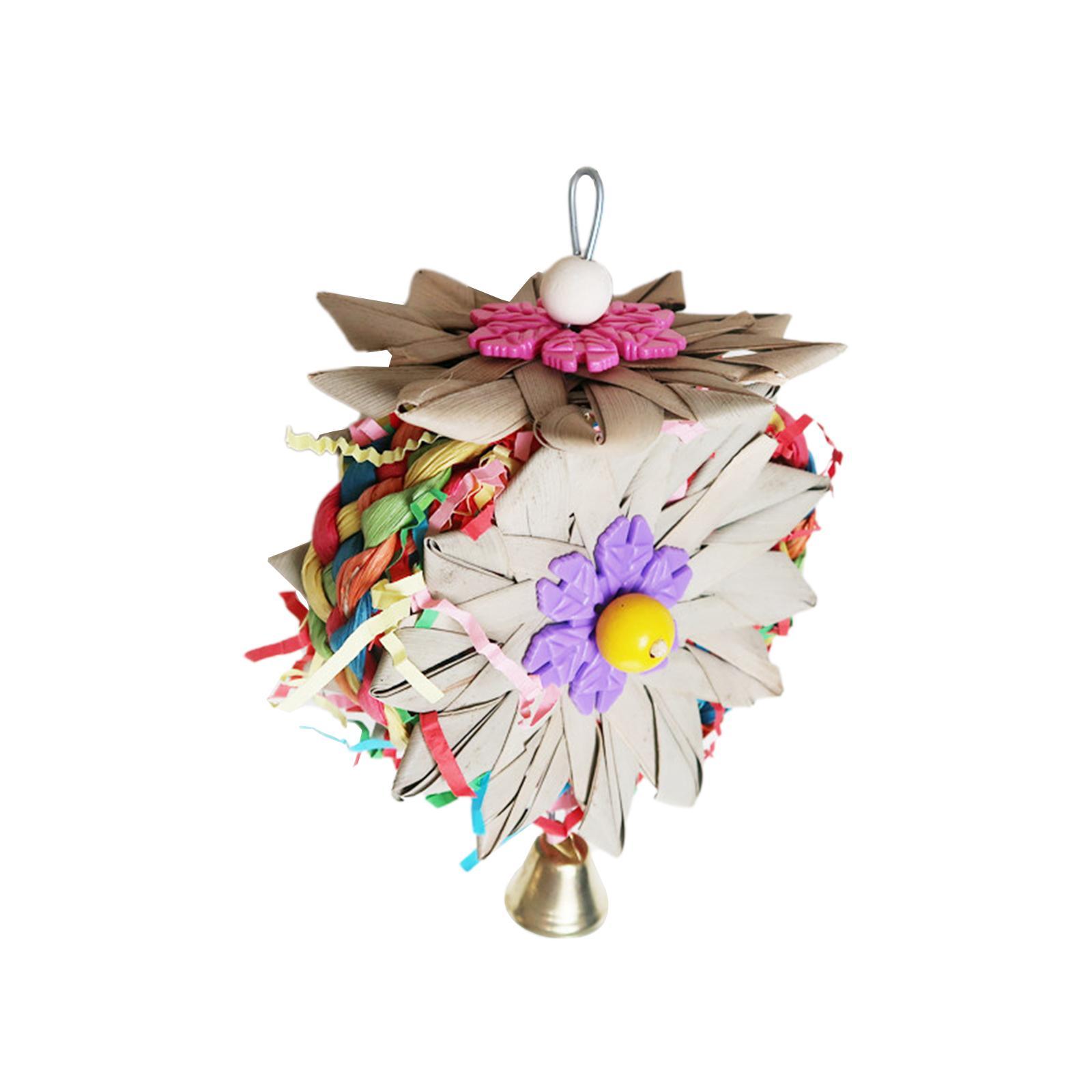 Bird Parrot Toy, Decorative Hanging Wooden Funny Parrot Cage Bite Toys Bird Chewing Toy for Cockatiel Training Parakeet Parrots Playing