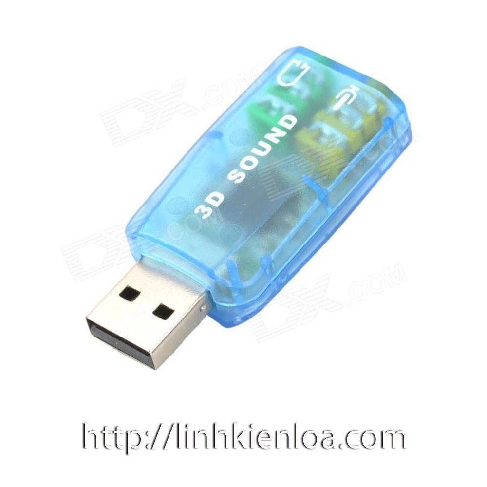 Card chuyển USB ra Sound - Card âm thanh USB dùng cho máy tính