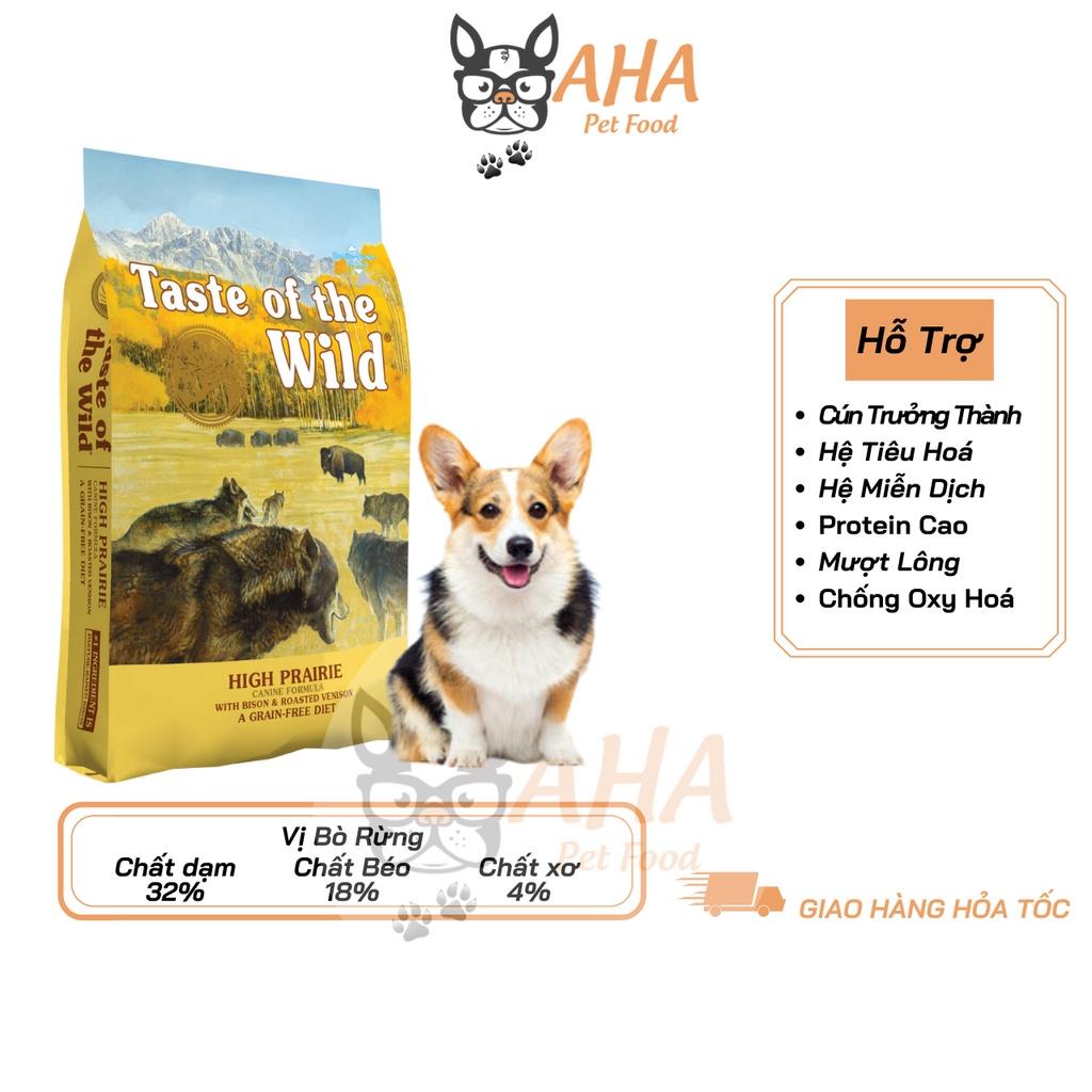 Thức Ăn Cho Chó Corgi Taste Of The Wild Bao 2kg - High Praire Bò Rừng & Nai Nướng, Trái Cây Rau Củ Quả