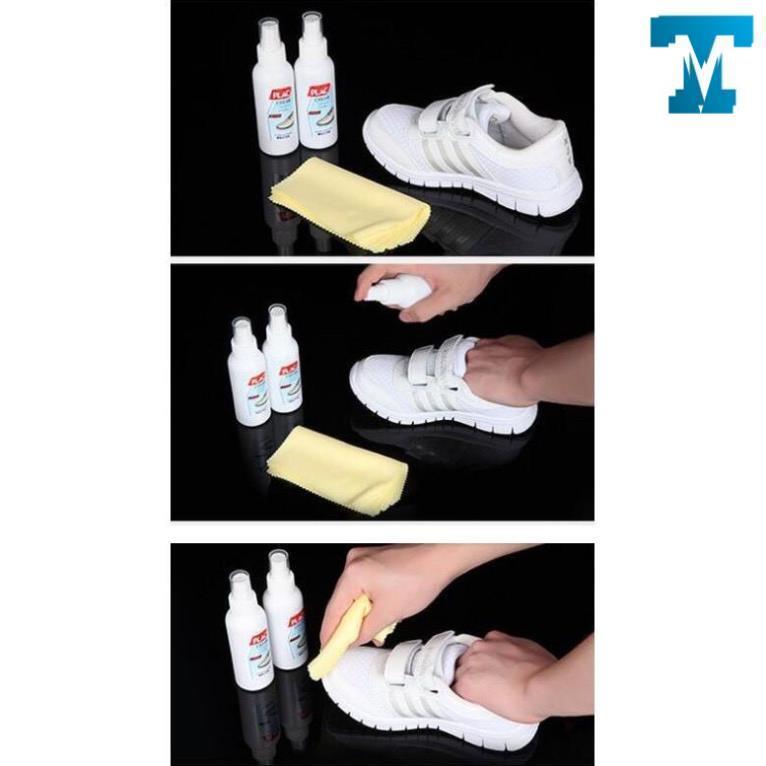 Lau Giày Tẩy Trắng PLAC Đa Năng 100ml Giúp Giày Sạch Nhanh Chóng Tiết Kiệm Thời Gian Đánh Giày