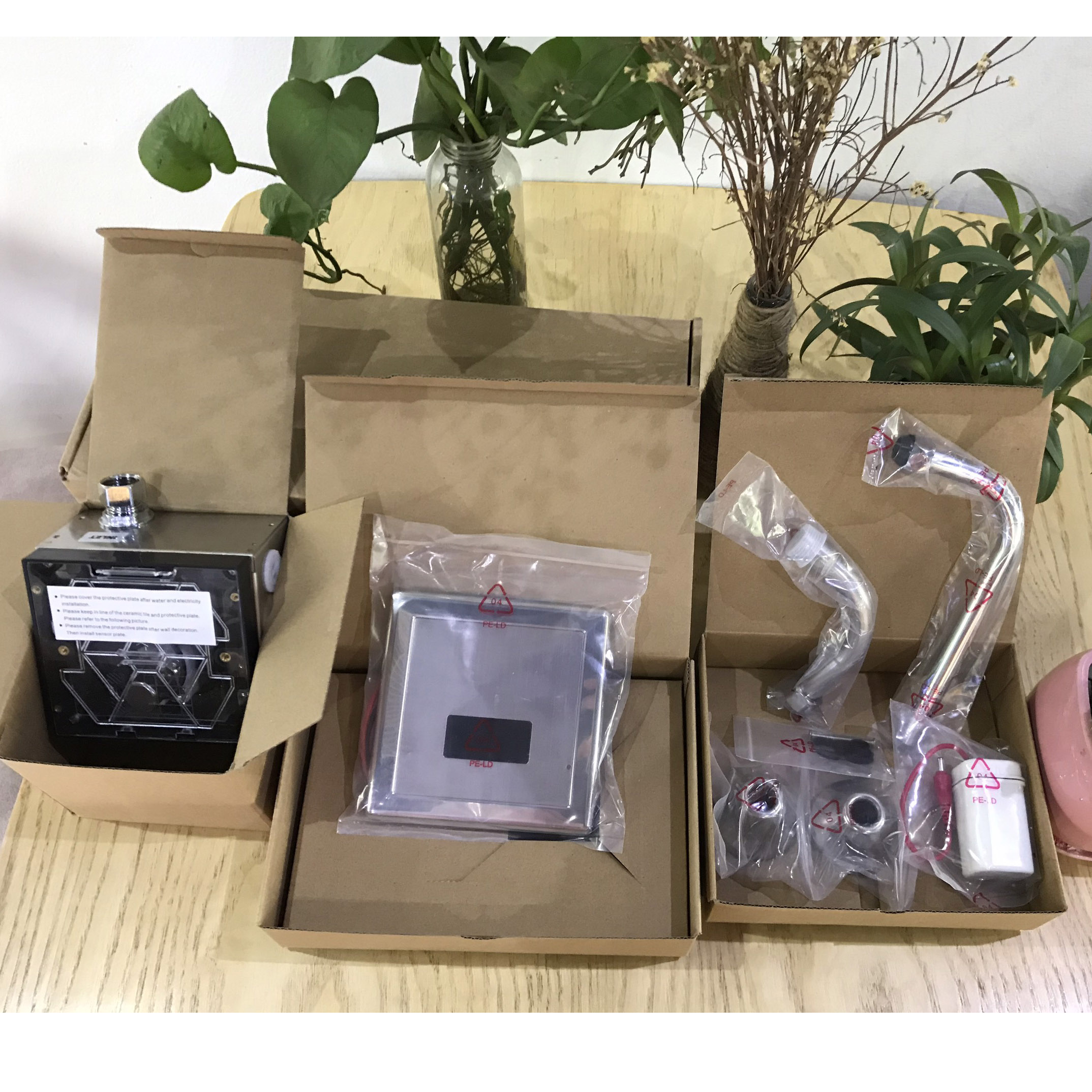Van xả nước bồn tiểu nam tự động