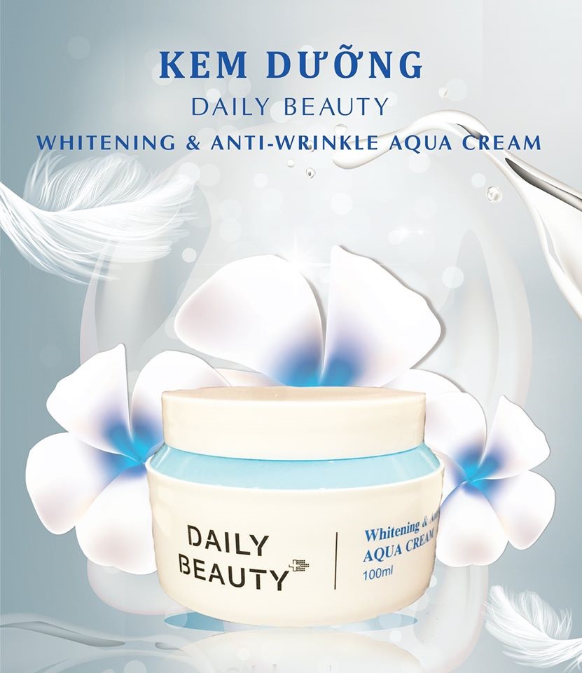 Combo 7 hộp Kem dưỡng Daily Beauty Intensive Anti-WrinKle Aqua Cream sản phẩm cấp nước cho da dầu nhập khẩu chính ngạch Hàn Quốc