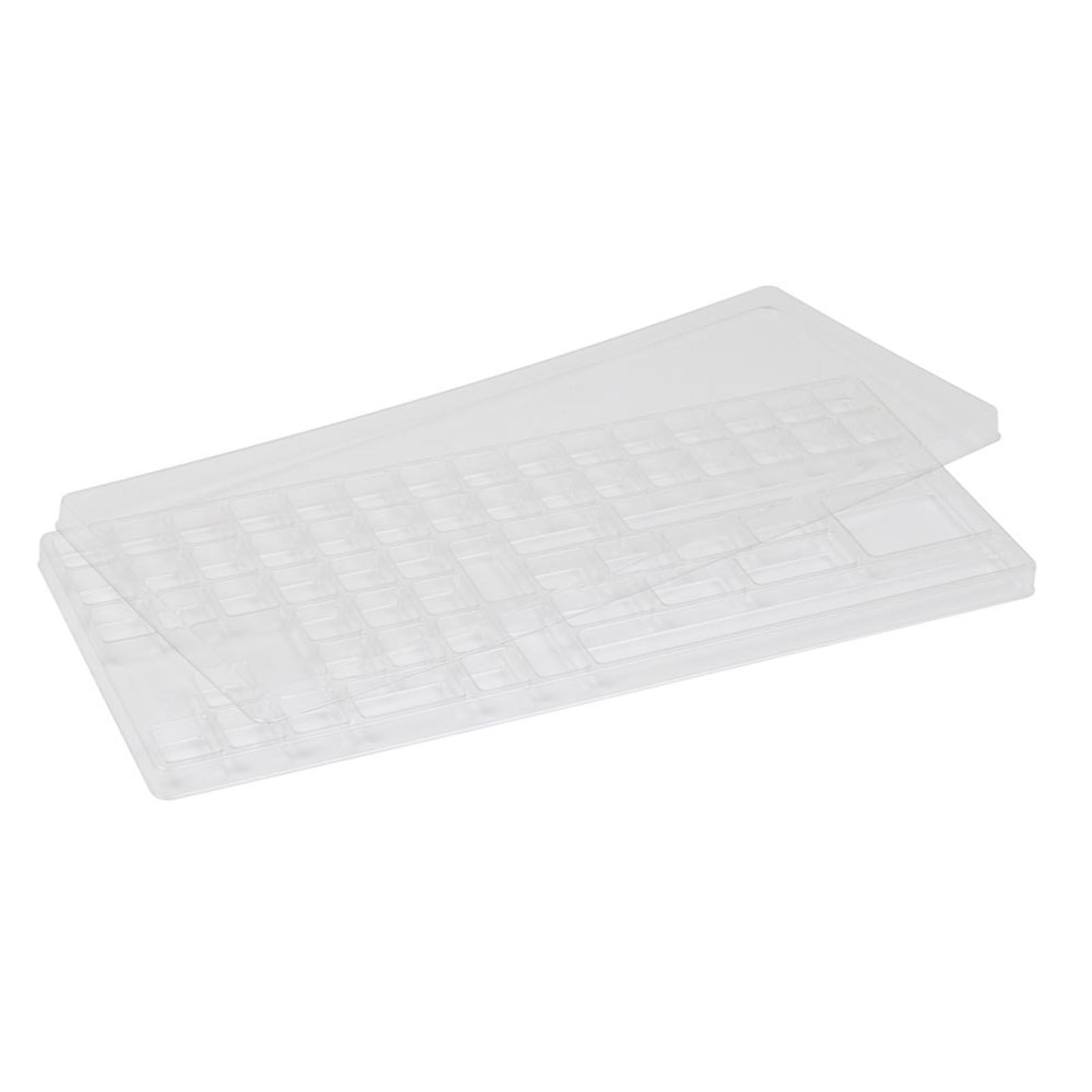 2 Layers Keycap Storage Box Dustproof Lid Compartment Keyboard Set Storage