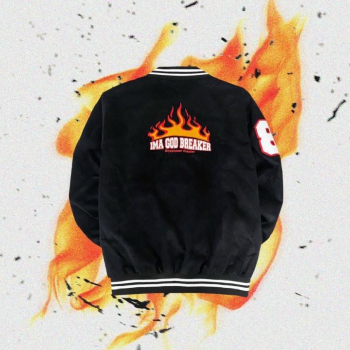 Áo khoác dù bomber logo số 8 in trên tay áo cool ngầu phong cách năng động,Áo khoác Gió Bomber Breaker Số 8 Áo Khoác Dù Bóng Chày Siêu Ngầu - Chống Nắng Chống Lạnh Bomber Jacket