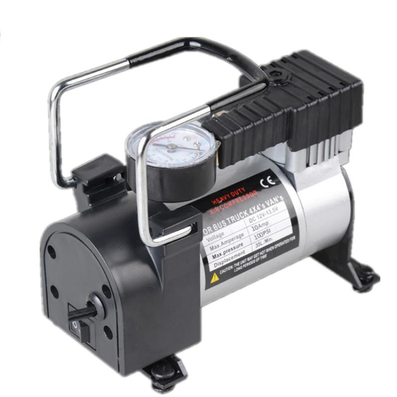 Máy bơm lốp ô tô 12V TBO-120W, Bơm lốp xe hơi mini, Bơm lốp dự phòng, Air Compressor