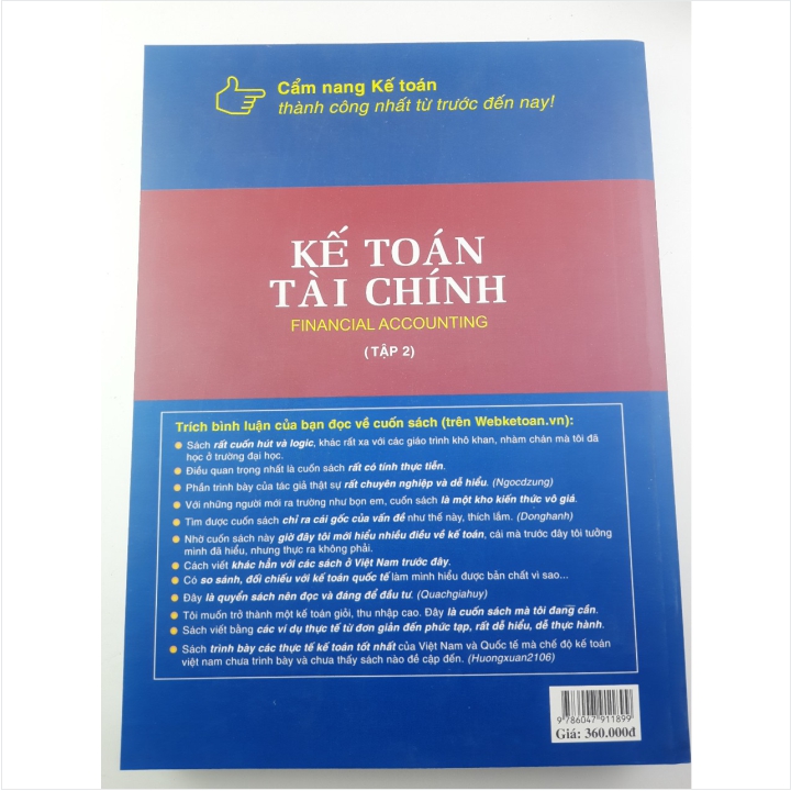 Sách Kế Toán Tài Chính (Tập 2) - MBA Trần Xuân Nam