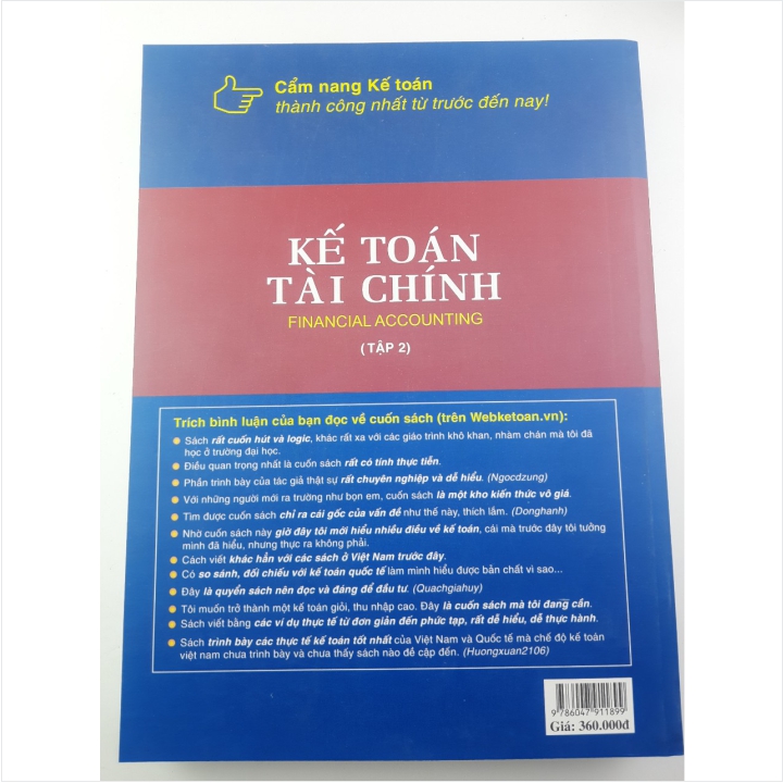 Sách Kế Toán Tài Chính - MBA Trần Xuân Nam