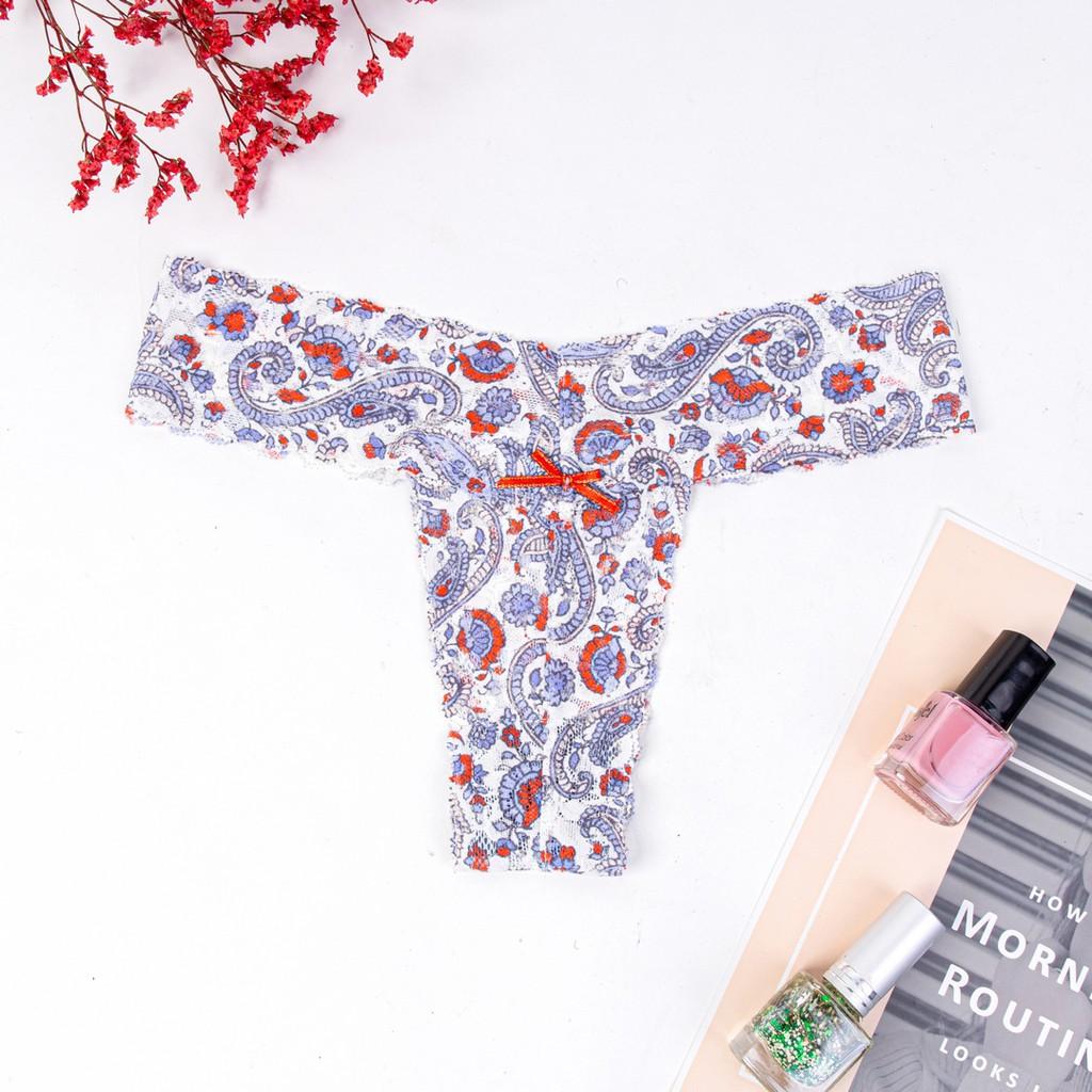 Quần lót ren lọt khe Graffiti Thong style thương hiệu Miss K nhiều màu U026