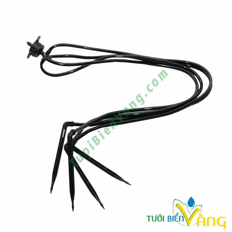 Bộ 4 que tưới nhỏ giọt có bù áp chất lượng tốt.