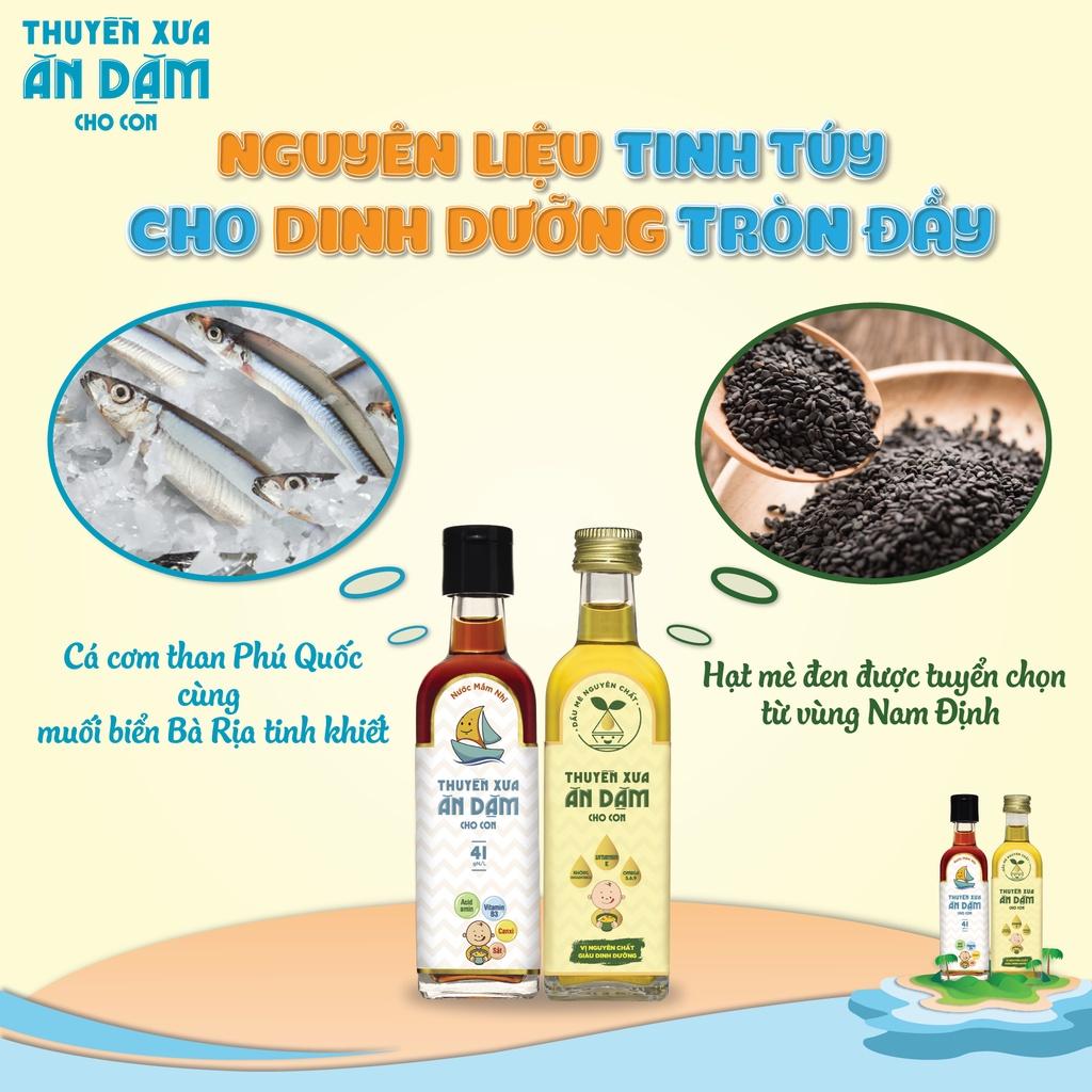 Dầu Mè Dinh Dưỡng Thuyền Xưa Ăn Dặm Cho Con 65ml