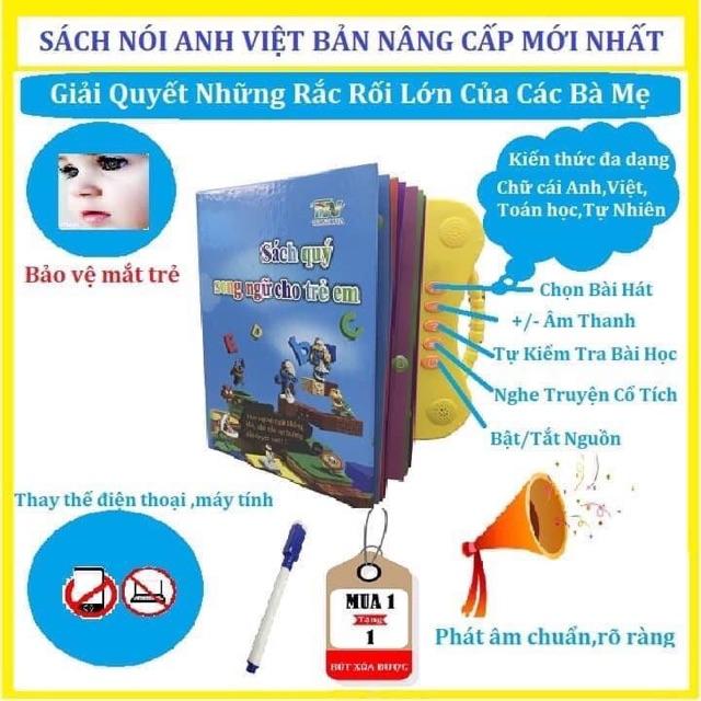 Đồ chơi Bộ sách quý điện tử Song ngữ - Trẻ vừa học vừa chơi cùng Tiếng Anh