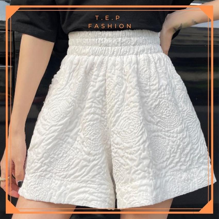 Quần Short Nữ Xốp Phồng Dập Nổi 3D Tep Fashion - QS016