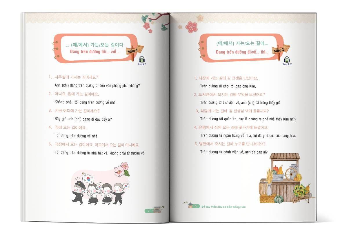 Sách - Sổ Tay Mẫu Câu Cơ Bản Tiếng Hàn - 한국어 기본문형