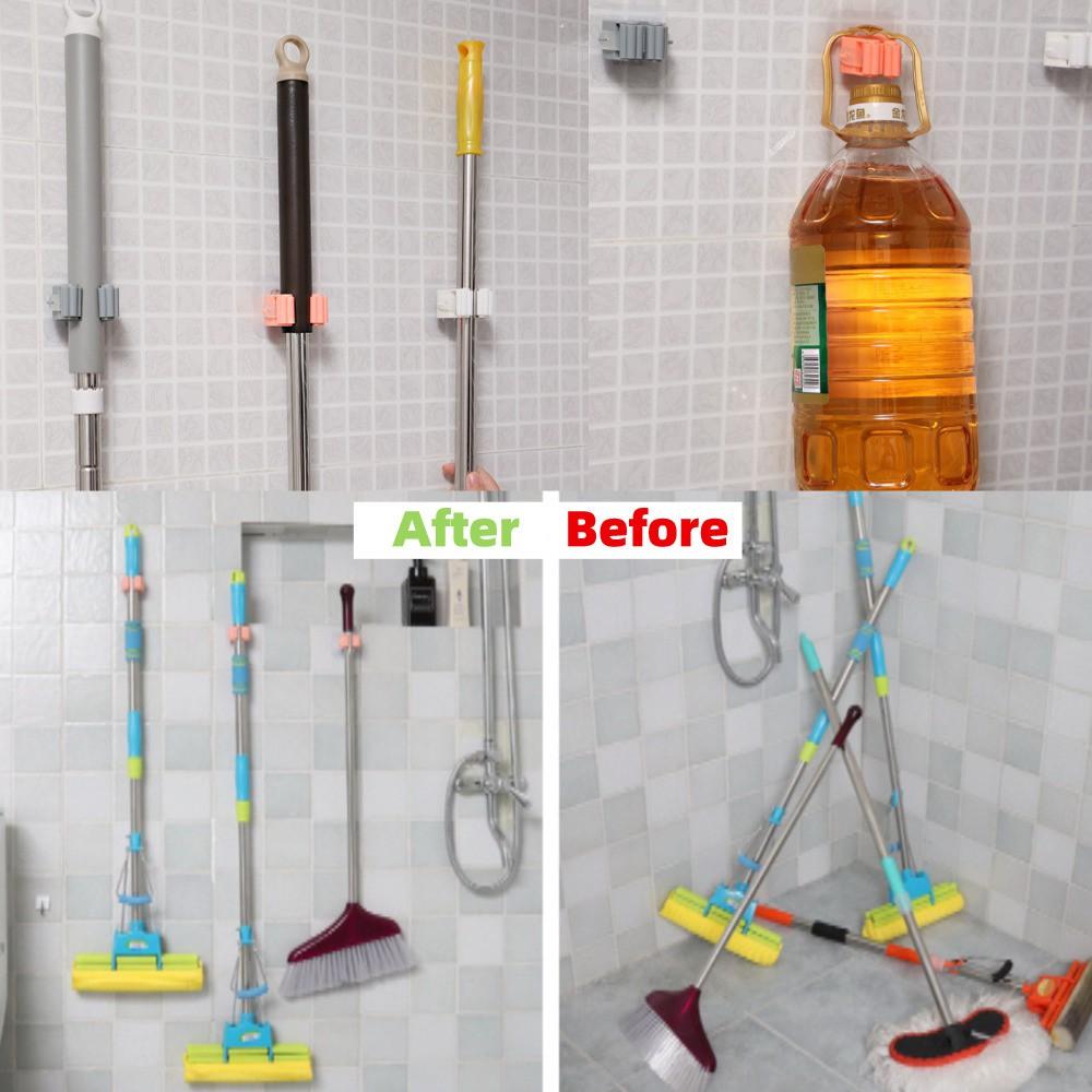 Kẹp Treo Cây Lau Nhà Gắn Tường Tiện Dụng Tiết Kiệm Không Gian