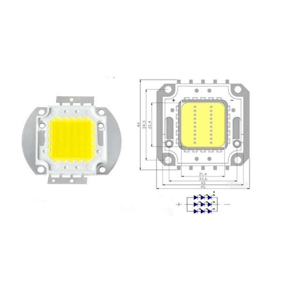 LED Luxeon Công Suất 100W 36V Sáng Trắng