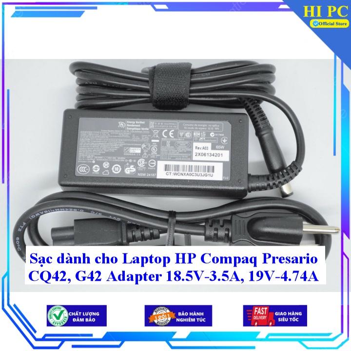 Sạc dành cho Laptop HP Compaq Presario CQ42 G42 Adapter 18.5V-3.5A, 19V-4.74A - Hàng Nhập Khẩu