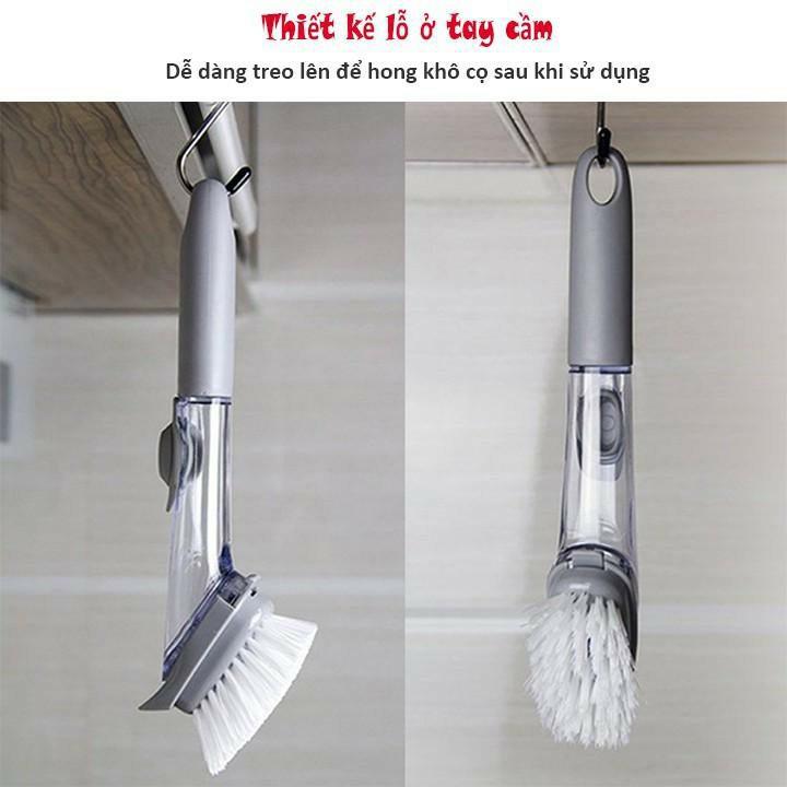 Cây cọ chà rửa xoong nồi 2in1 dùng cho nhà bếp