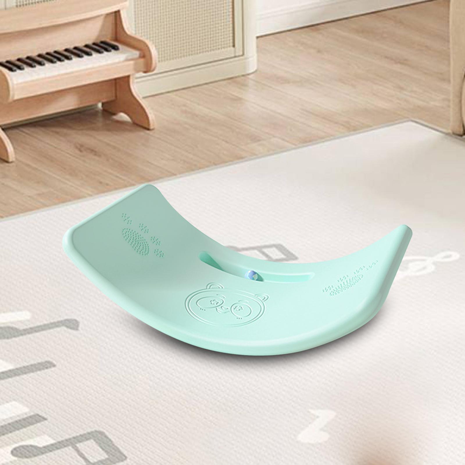 Kids Balance Board Children Wobble Board Indoor Outdoor Games Activity Body Coordination Exercise Equipment 35 Degree Curved Balance Trainer