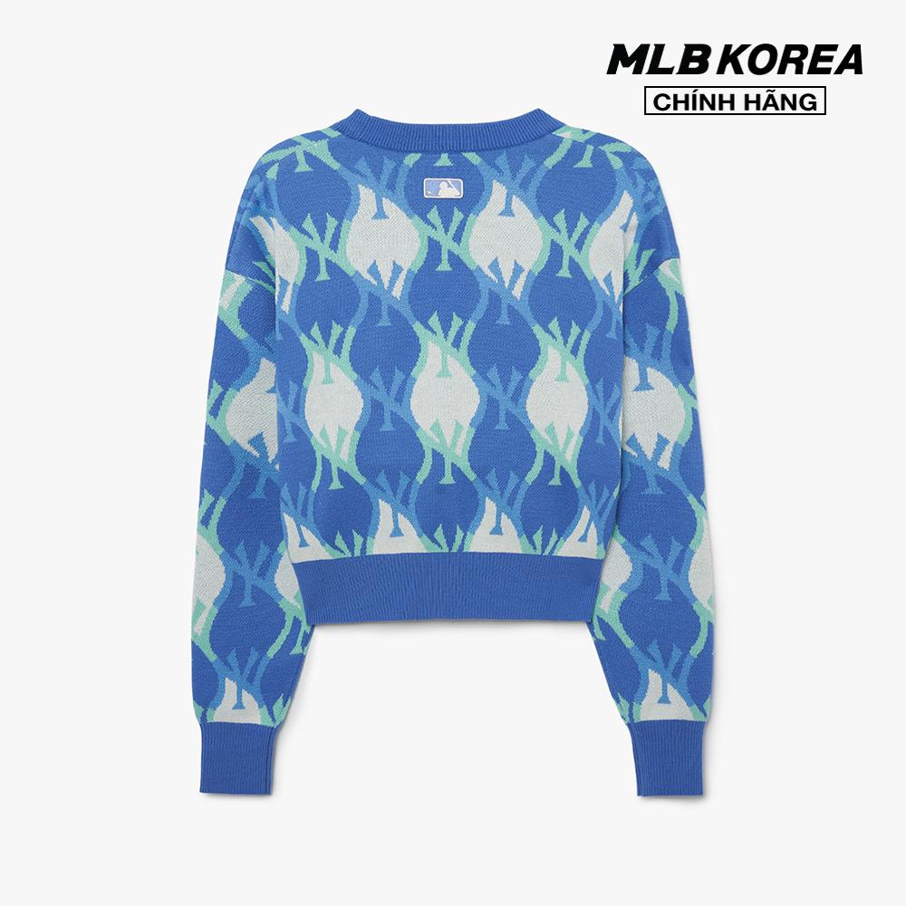 MLB - Áo khoác cardigan nữ dáng croptop Argyle Monogram 3FKCM0331