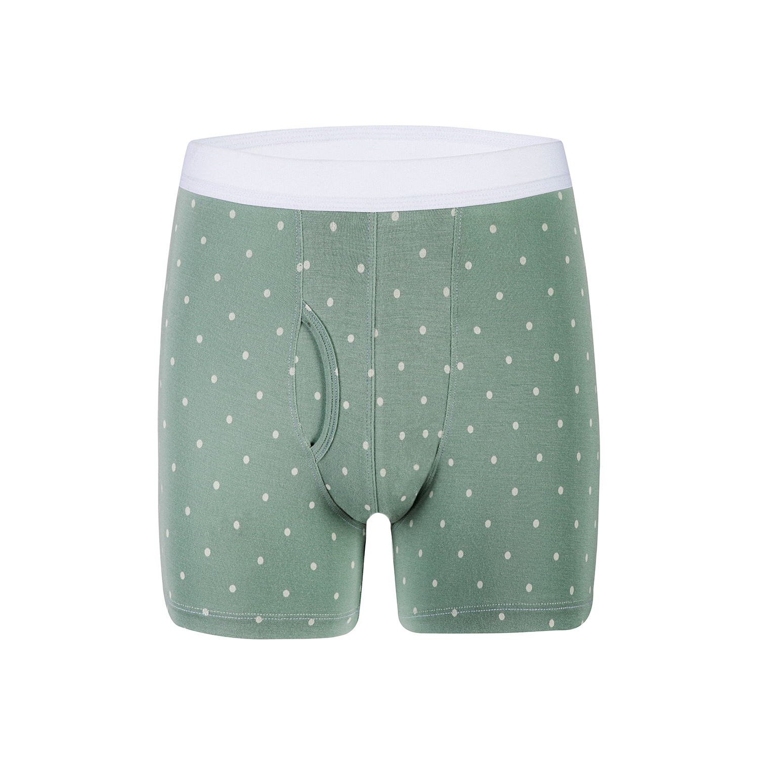 Quần lót Boxer nam Màu xanh pastel - Họa tiết chấm bi