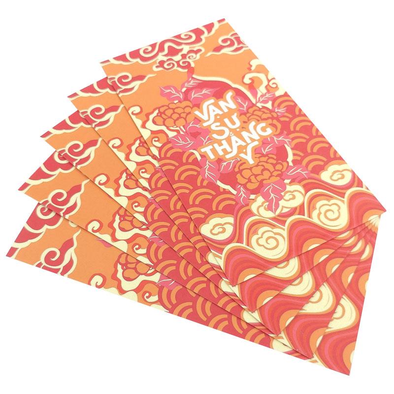 Bộ 5 Bao Lì Xì SDstationery Cát Niên Mỹ Ý - Vạn Sự Thắng Ý