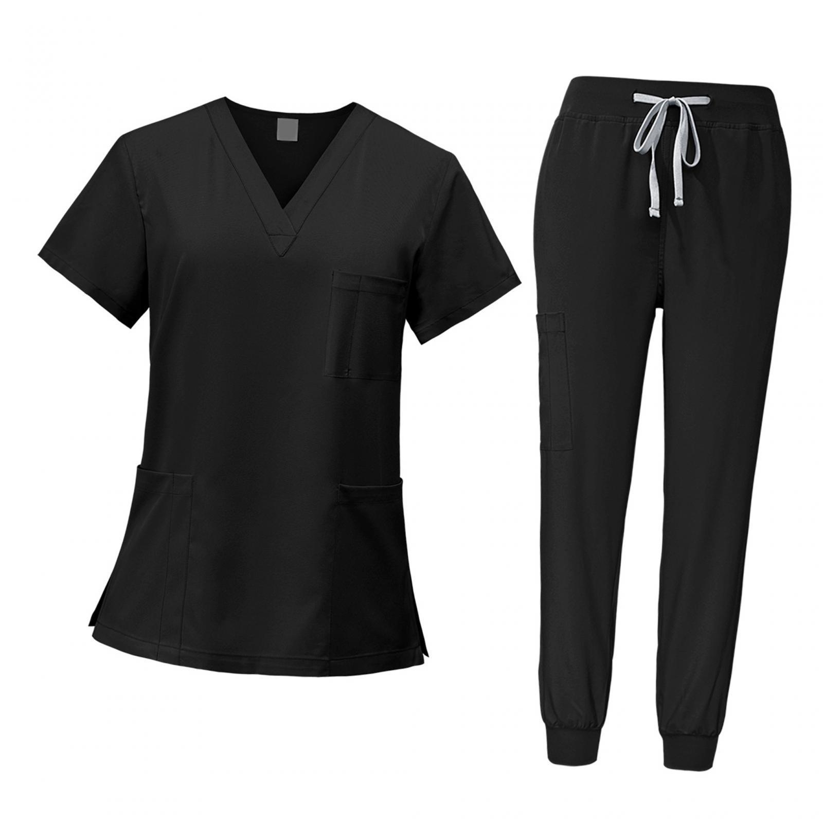 Female Scrub Set Nurse Workwear for Pet Groomer Beauty Salon SPA Cosmetology