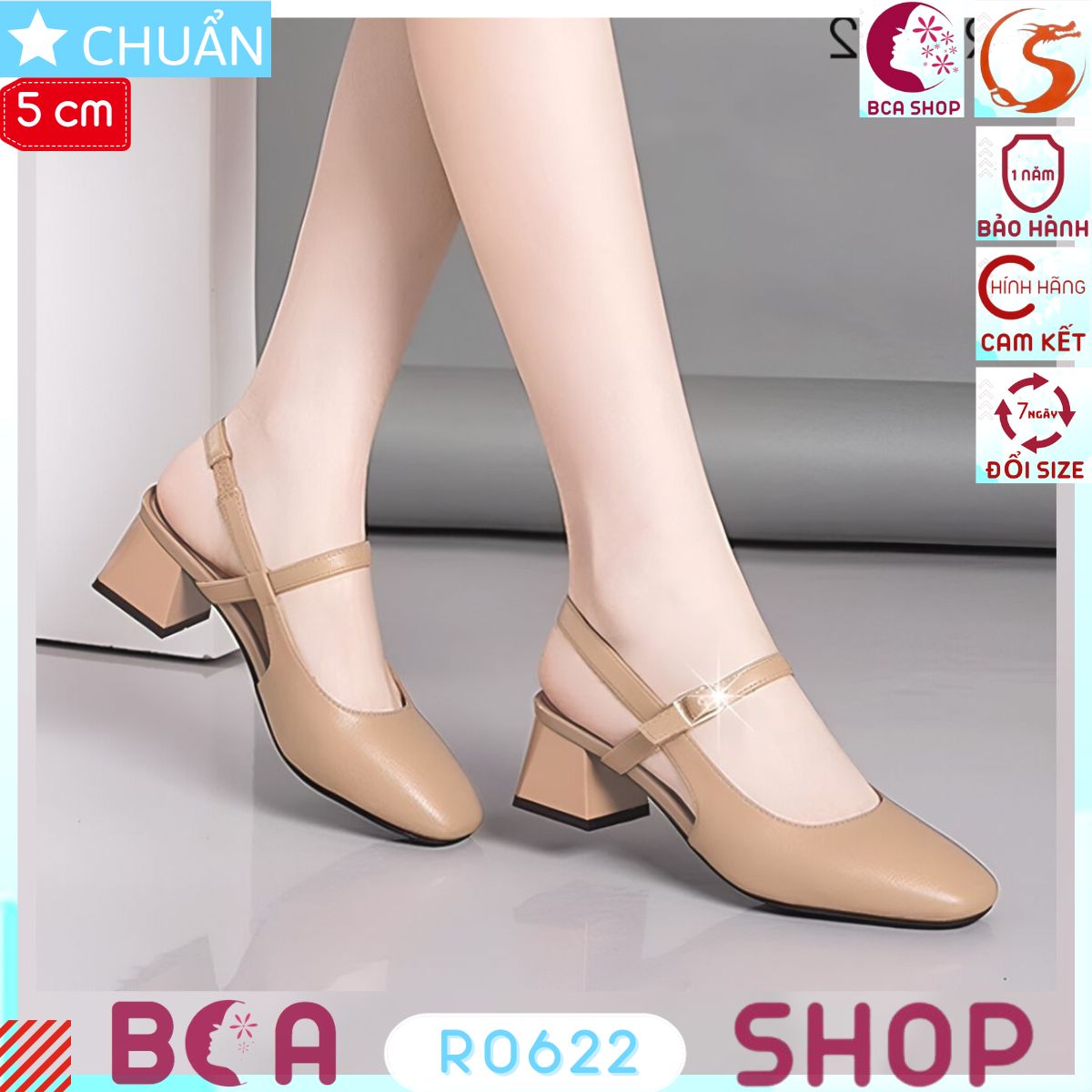 Giày công sở nữ 5p RO622 ROSATA tại BCASHOP mũi vuông, thanh lịch và sang trọng , tôn chân tôn luôn đẳng cấp ạ