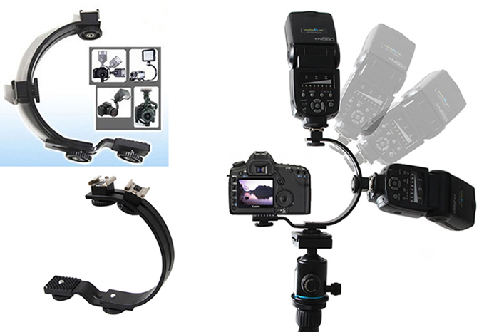 Gắn Đèn Flash Bracket C-2 - Hàng Nhập Khẩu