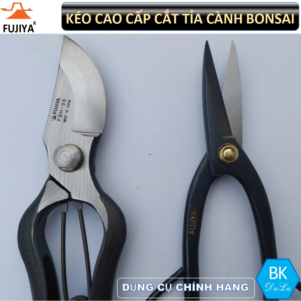 [Hàng cao cấp Nhập Nhật] Kéo cắt tỉa cành Bonsai 210mm Nhật Bản FUJIYA FBH-02 GENUINE