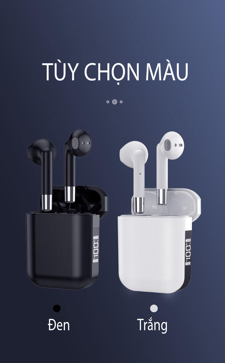 Tai nghe bluetooth không dây Anncoe Annpods AP19 True Wireless chống ồn hiệu quả - Thiết kế trẻ trung, cá tính – Định vị - Cảm ứng – Thời gian sử dụng lên tới 4h - Hàng Chính Hãng