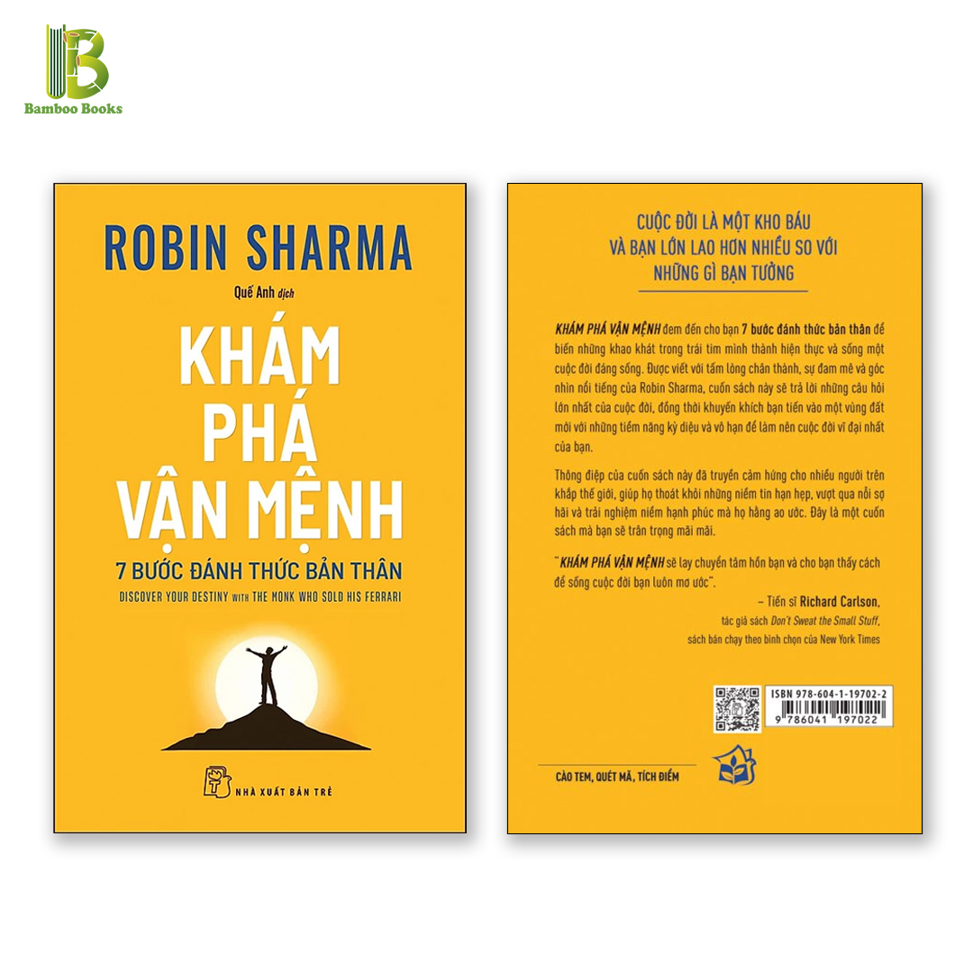 Combo 2 Cuốn Sách Của Robin Sharma : Khám Phá Vận Mệnh - 7 Bước Đánh Thức Bản Thân + Trí Tuệ Gia Đình - Từ Vị Tu Sĩ Bán Đi Chiếc Ferrari (Tặng Kèm Bookmark Bamboo Books) 